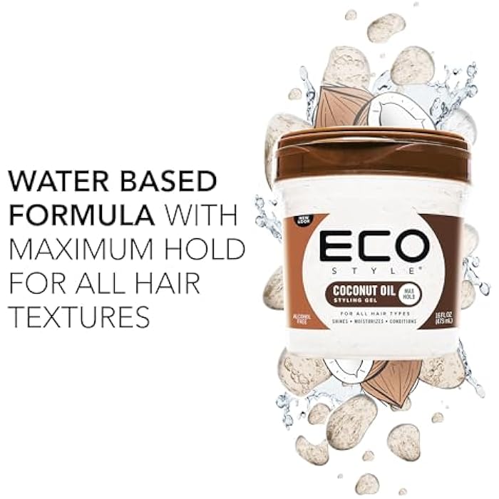 Eco Style جل تصفيف جوز الهند من إيكو ستايل، 16 أونصة - Image 4